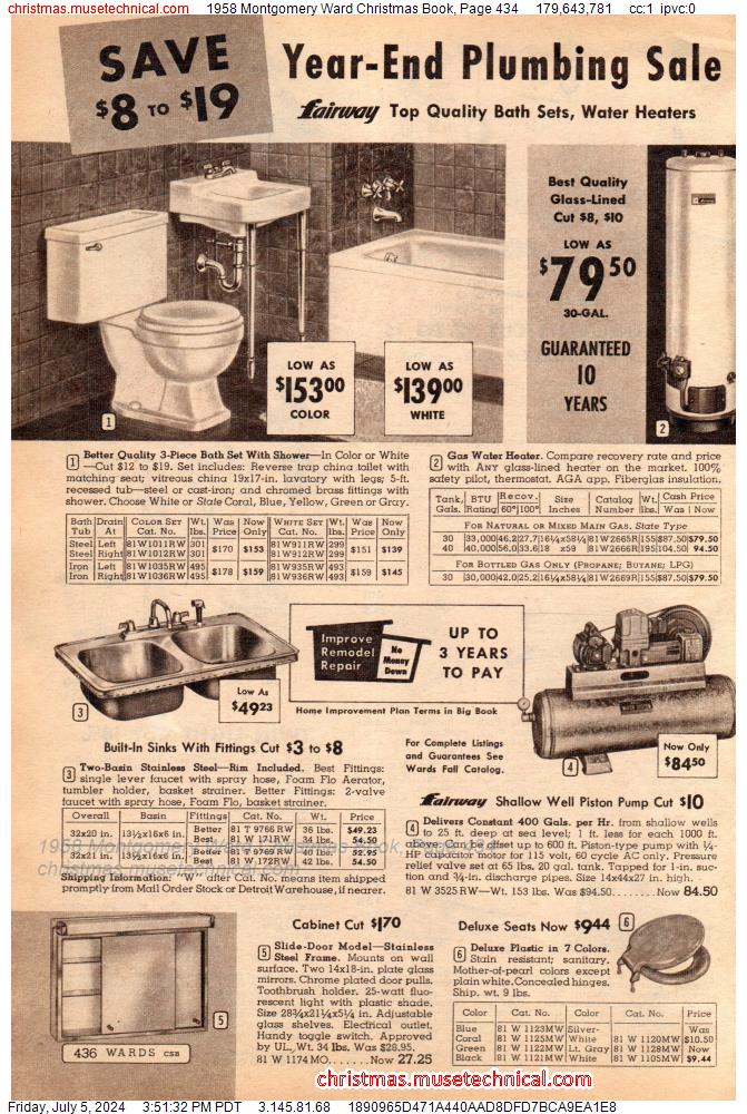 1958 Montgomery Ward Christmas Book, Page 434
