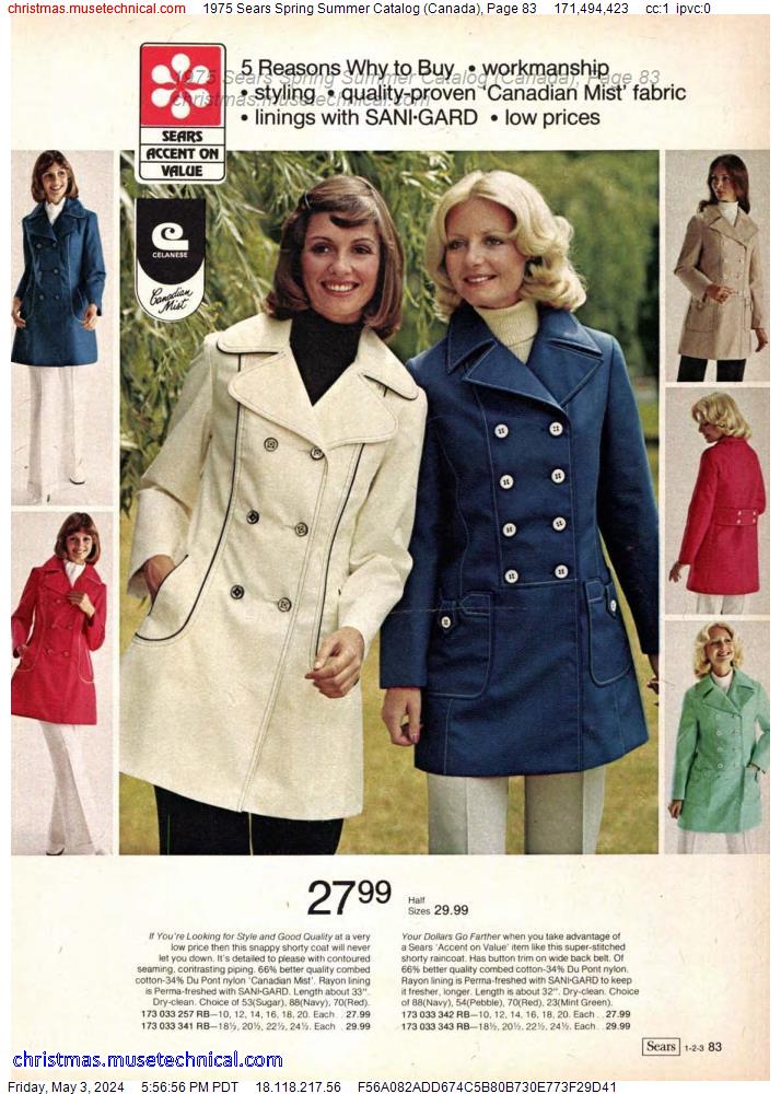 1975 Sears Spring Summer Catalog (Canada), Page 83