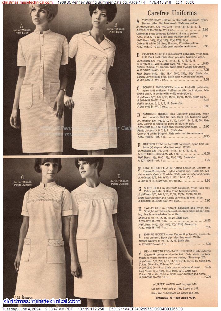 1969 JCPenney Spring Summer Catalog, Page 144