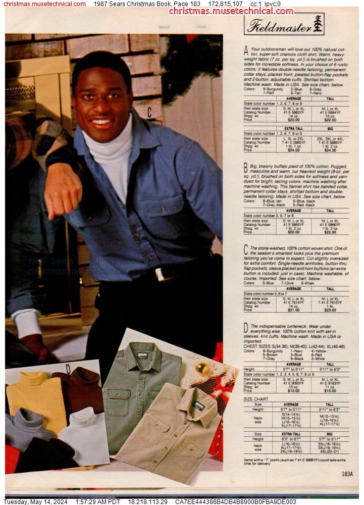 1987 Sears Christmas Book, Page 183