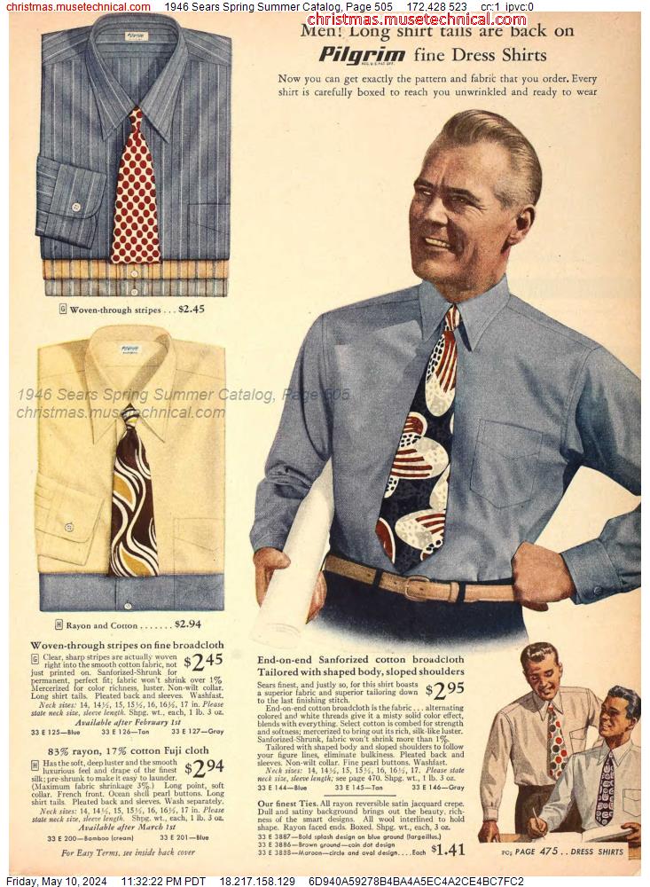 1946 Sears Spring Summer Catalog, Page 505