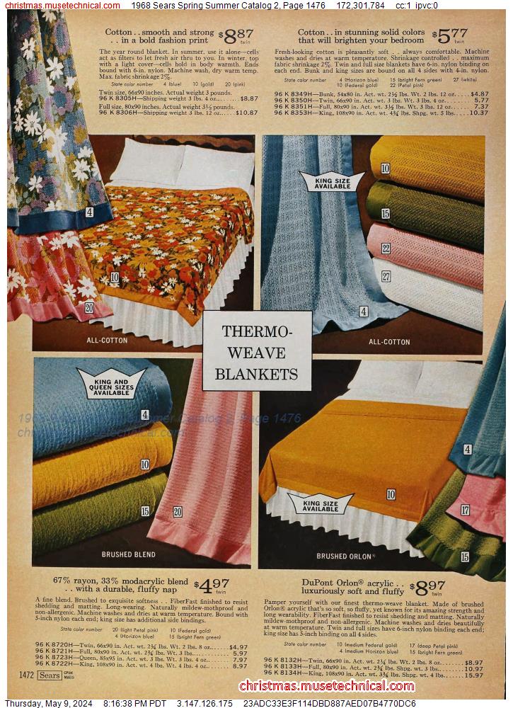 1968 Sears Spring Summer Catalog 2, Page 1476