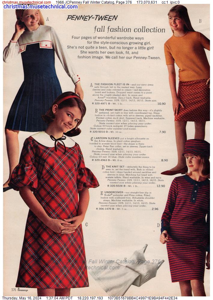 1966 JCPenney Fall Winter Catalog, Page 376