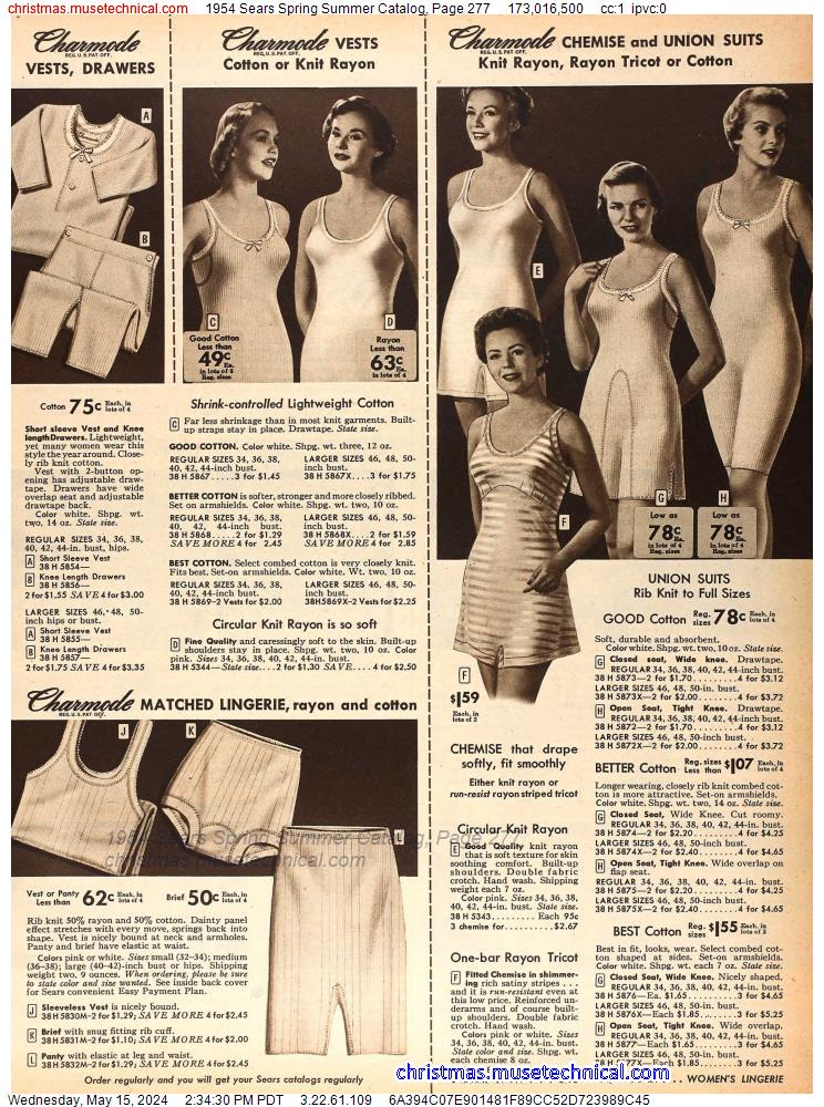 1954 Sears Spring Summer Catalog, Page 277