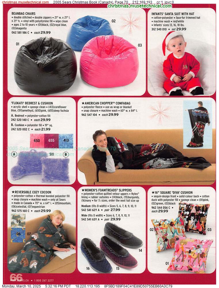 2005 Sears Christmas Book (Canada), Page 70