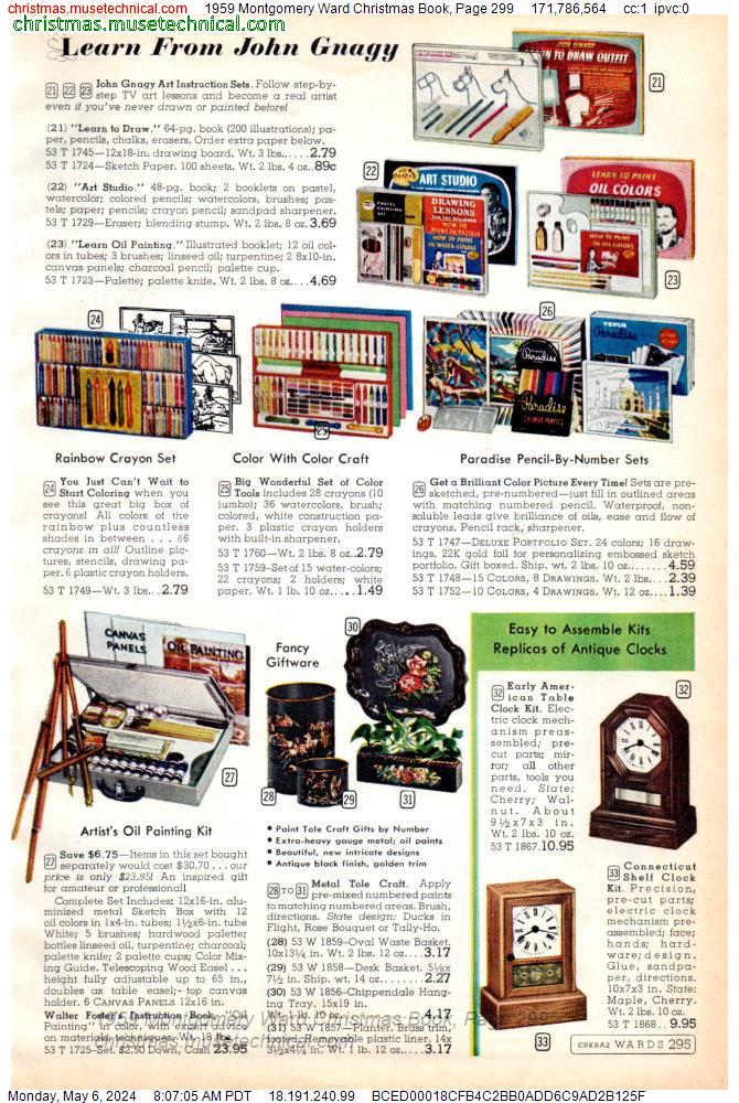 1959 Montgomery Ward Christmas Book, Page 299