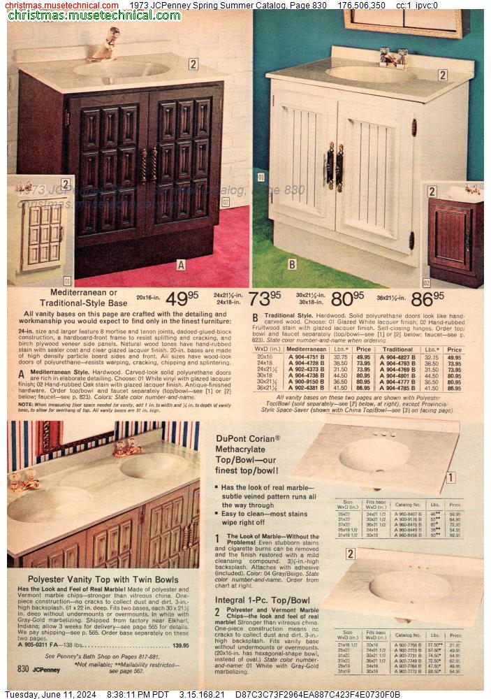 1973 JCPenney Spring Summer Catalog, Page 830
