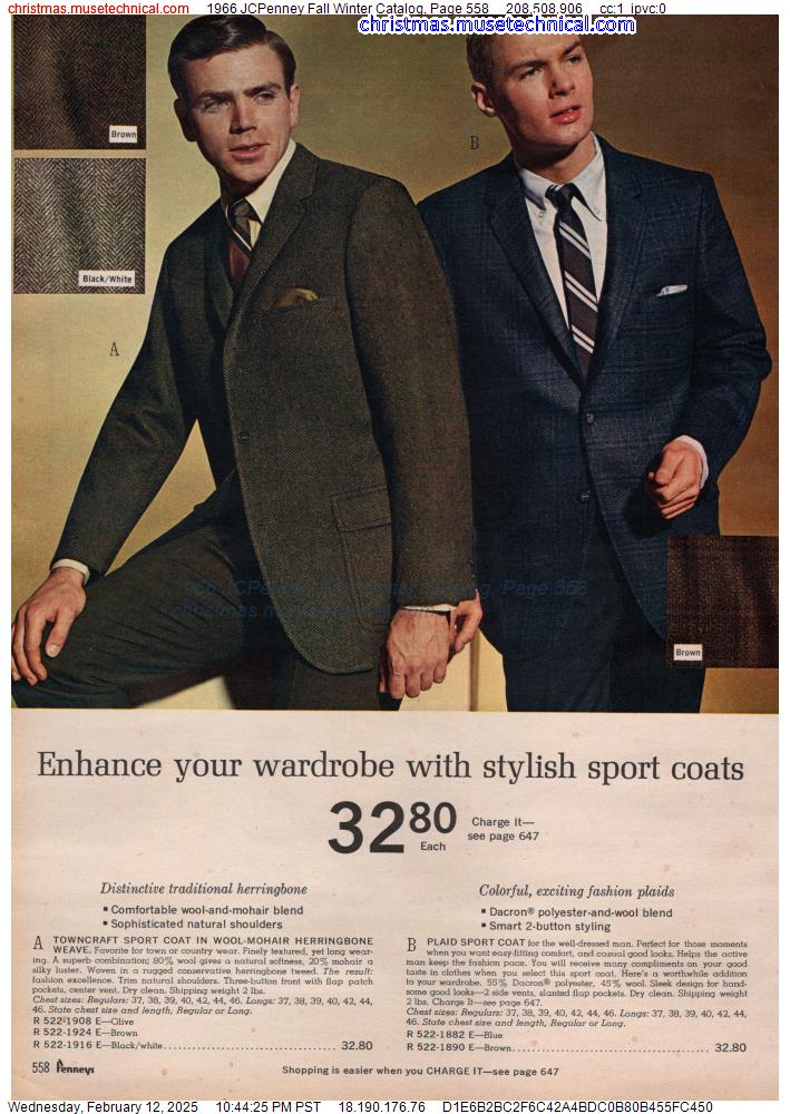 1966 JCPenney Fall Winter Catalog, Page 558