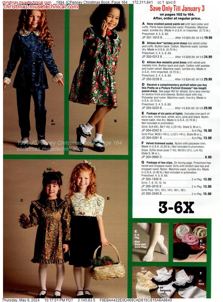 1994 JCPenney Christmas Book, Page 164