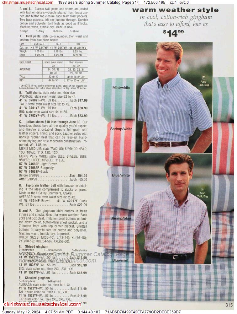1993 Sears Spring Summer Catalog, Page 314