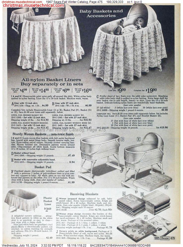 1967 Sears Fall Winter Catalog, Page 475