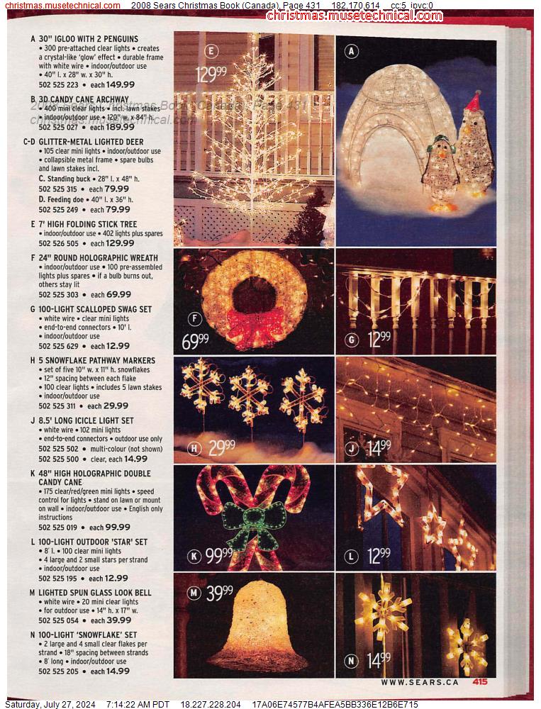 2008 Sears Christmas Book (Canada), Page 431