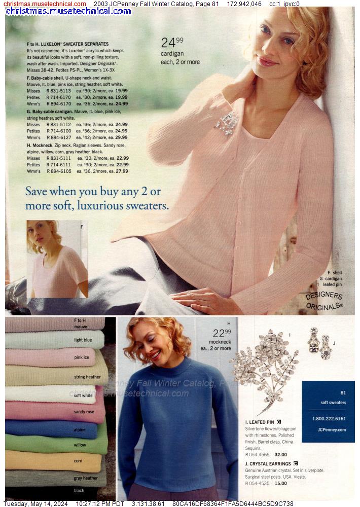 2003 JCPenney Fall Winter Catalog, Page 81