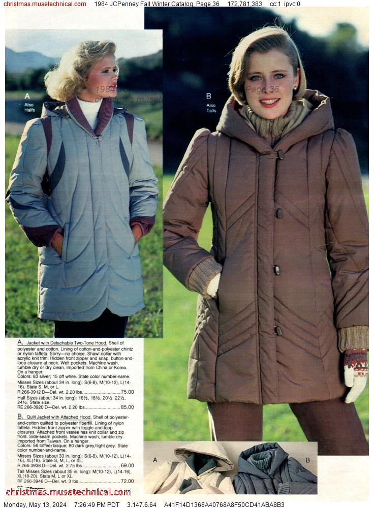 1984 JCPenney Fall Winter Catalog, Page 36
