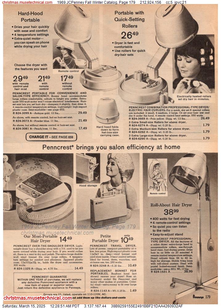 1969 JCPenney Fall Winter Catalog, Page 179