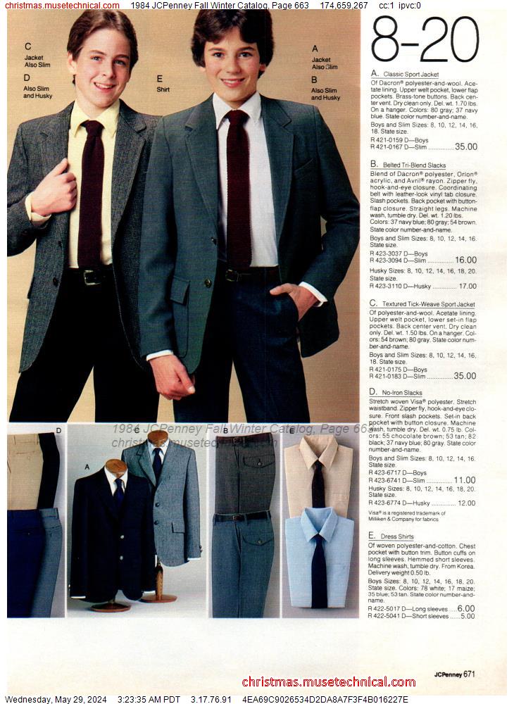 1984 JCPenney Fall Winter Catalog, Page 663