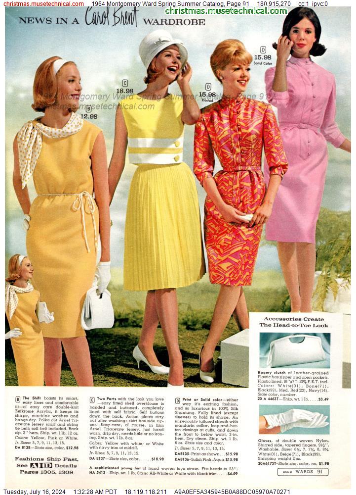 1964 Montgomery Ward Spring Summer Catalog, Page 91