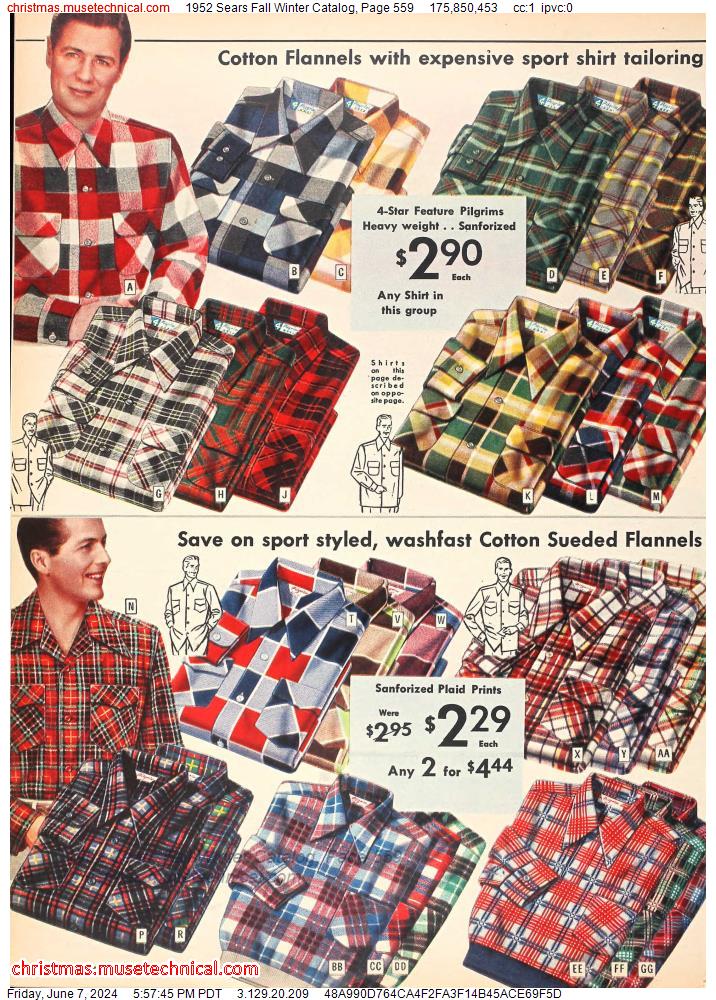 1952 Sears Fall Winter Catalog, Page 559