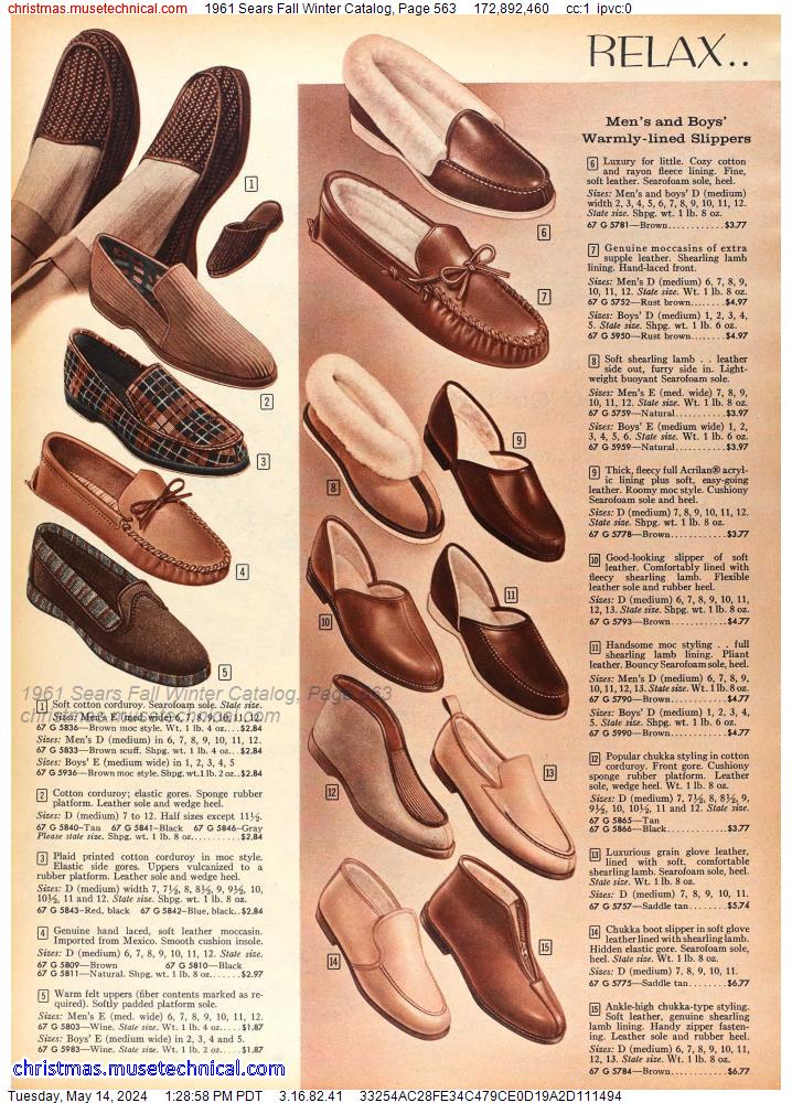 1961 Sears Fall Winter Catalog, Page 563