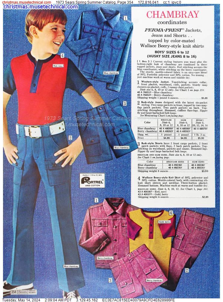 1973 Sears Spring Summer Catalog, Page 354