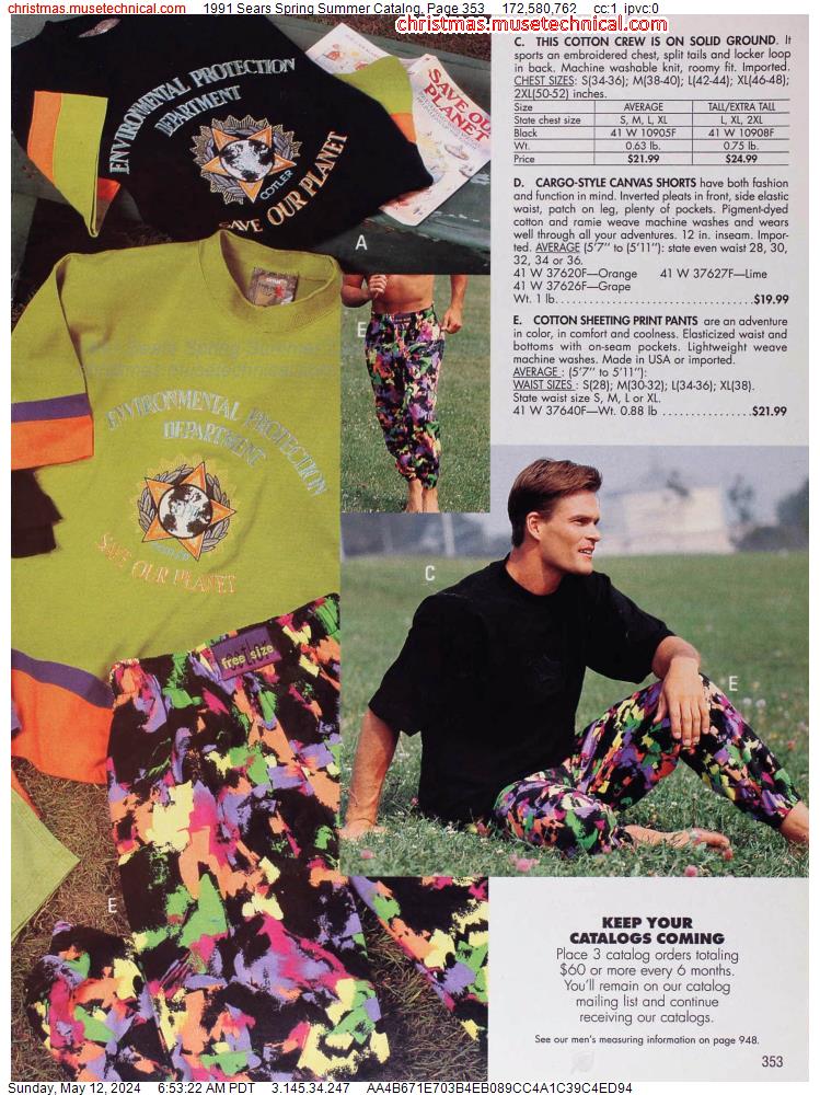 1991 Sears Spring Summer Catalog, Page 353