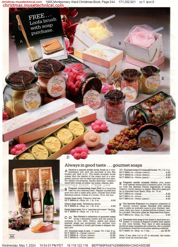 1985 Montgomery Ward Christmas Book, Page 244