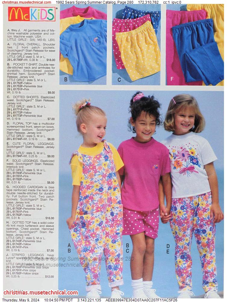 1992 Sears Spring Summer Catalog, Page 280