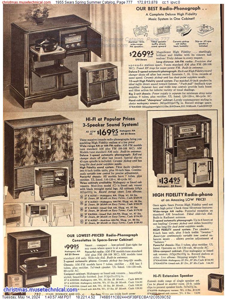 1955 Sears Spring Summer Catalog, Page 777