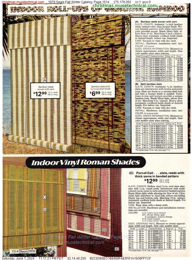 1978 Sears Fall Winter Catalog, Page 1514