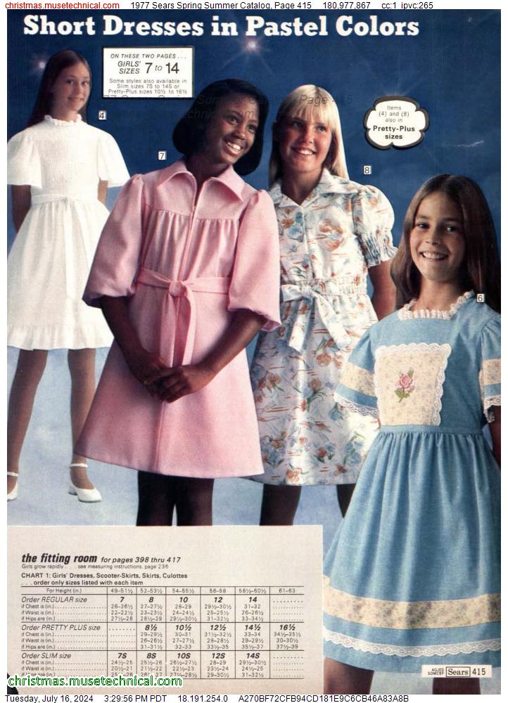 1977 Sears Spring Summer Catalog, Page 415