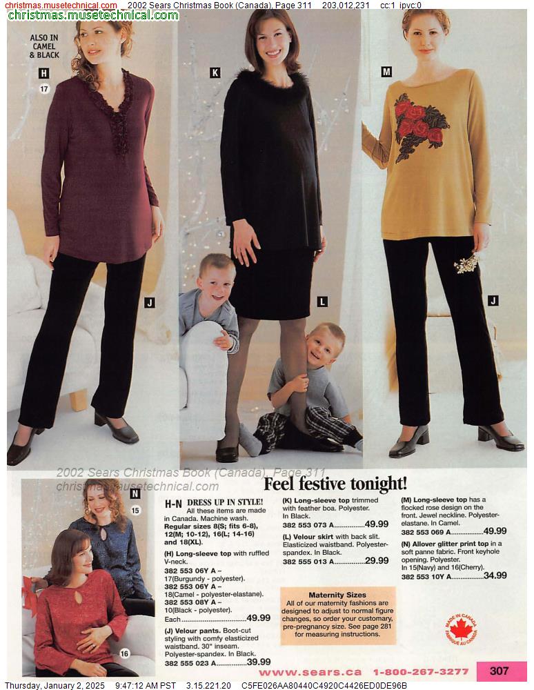 2002 Sears Christmas Book (Canada), Page 311