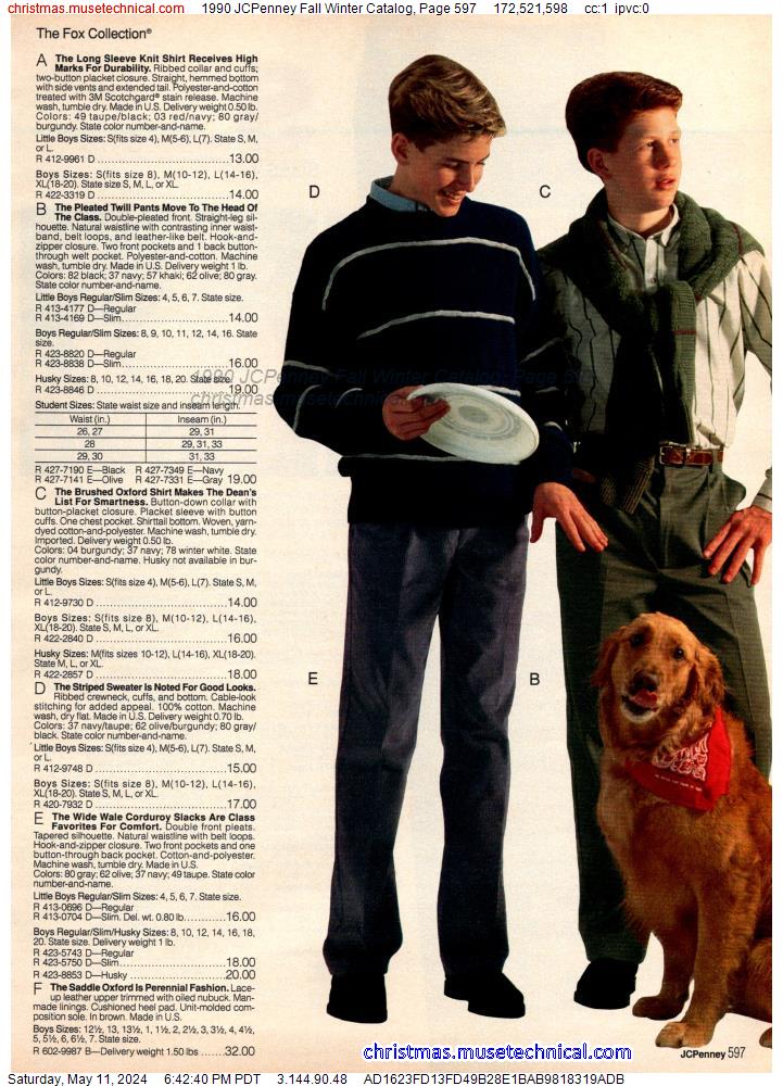 1990 JCPenney Fall Winter Catalog, Page 597