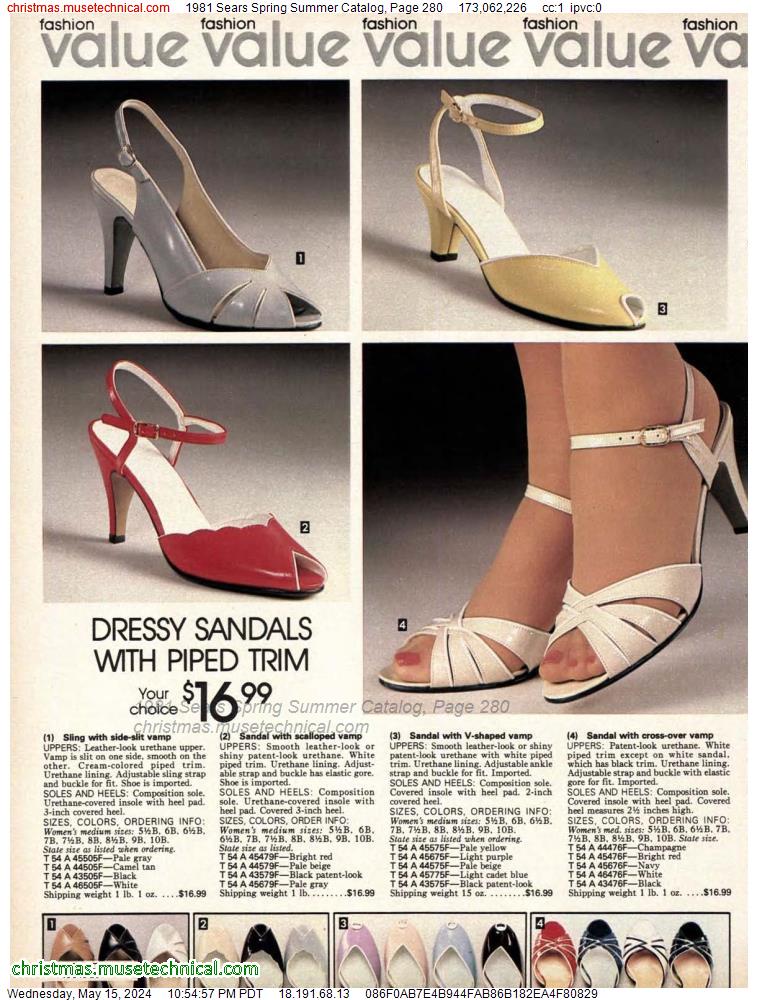1981 Sears Spring Summer Catalog, Page 280