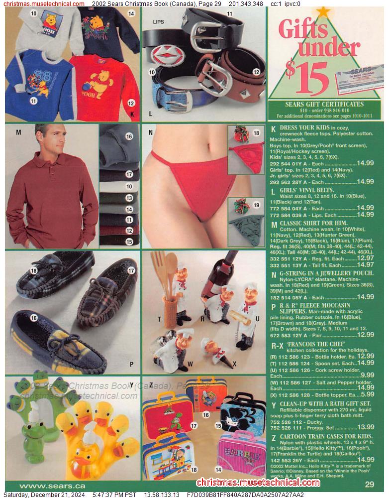 2002 Sears Christmas Book (Canada), Page 29