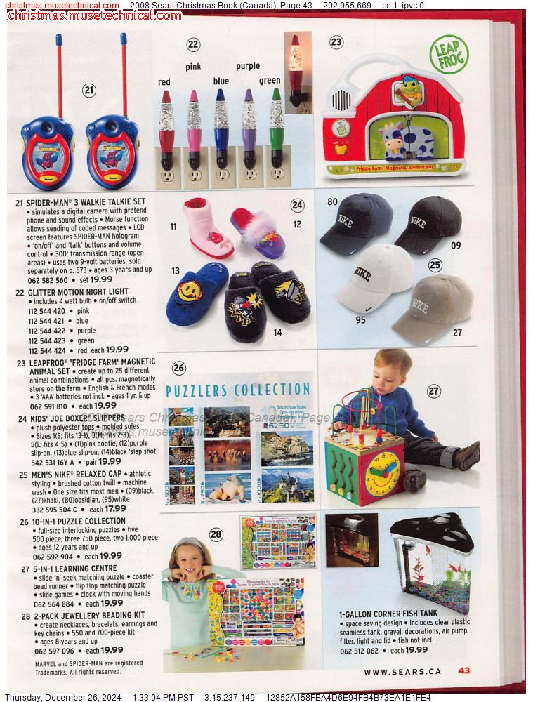 2008 Sears Christmas Book (Canada), Page 43