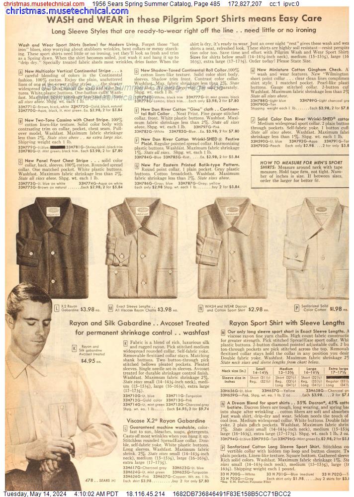 1956 Sears Spring Summer Catalog, Page 485