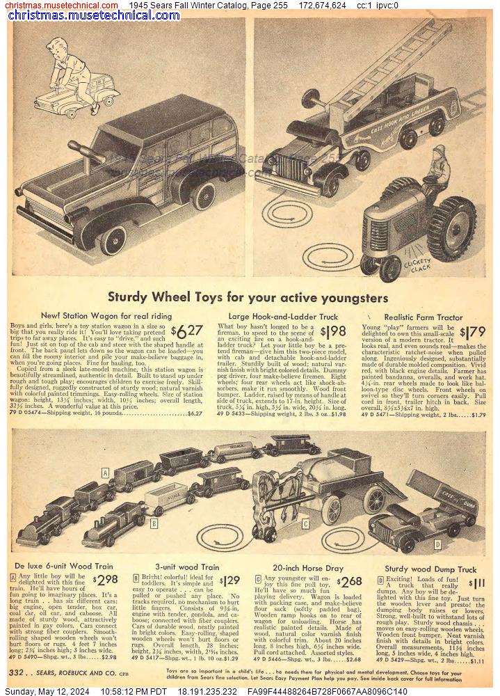 1945 Sears Fall Winter Catalog, Page 255
