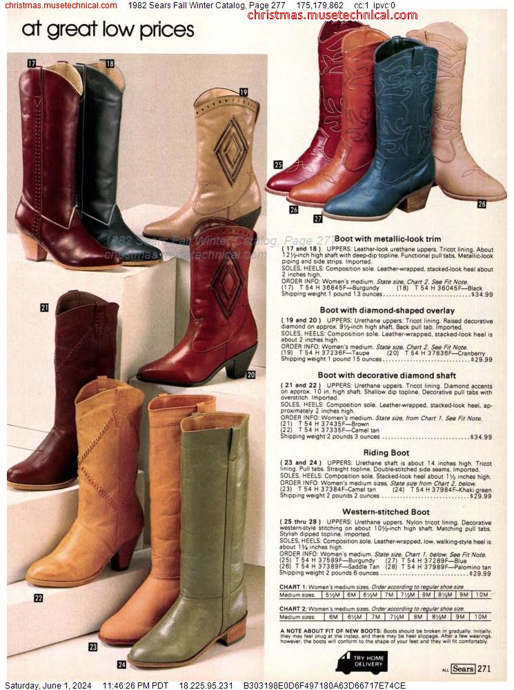 1982 Sears Fall Winter Catalog, Page 277