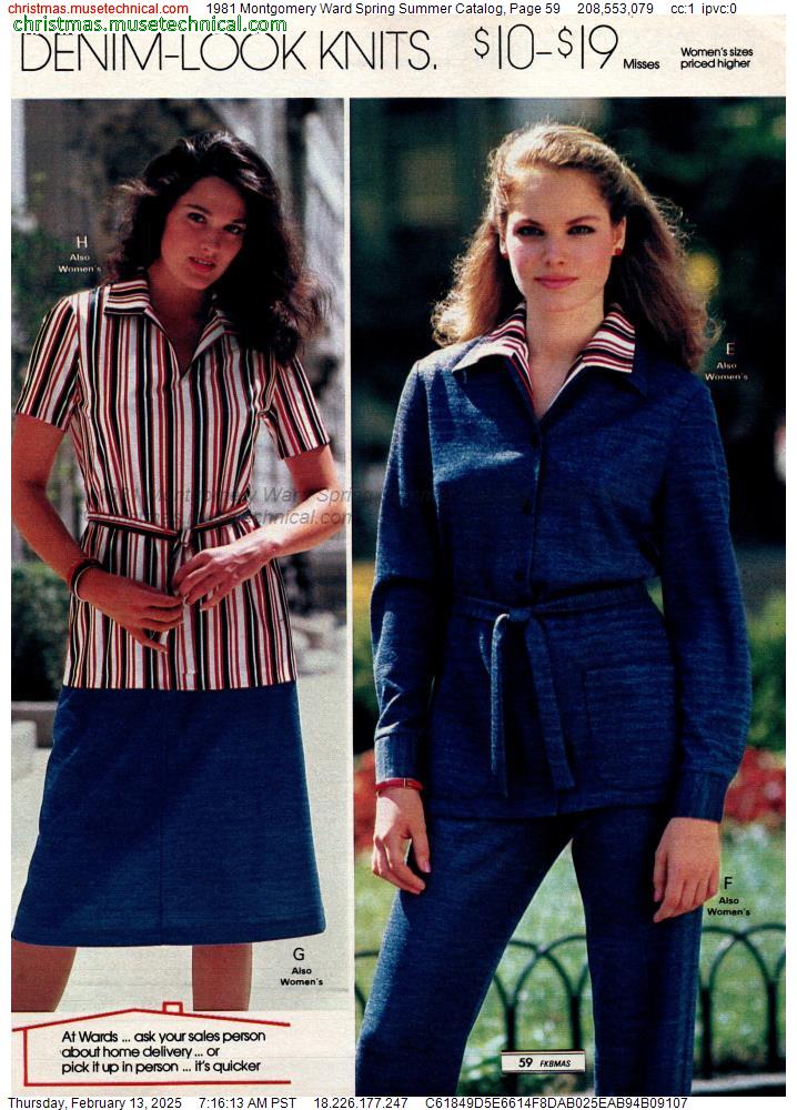 1981 Montgomery Ward Spring Summer Catalog, Page 59