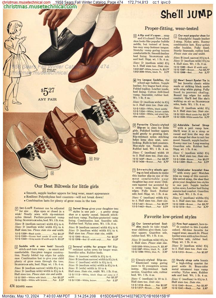 1958 Sears Fall Winter Catalog, Page 474