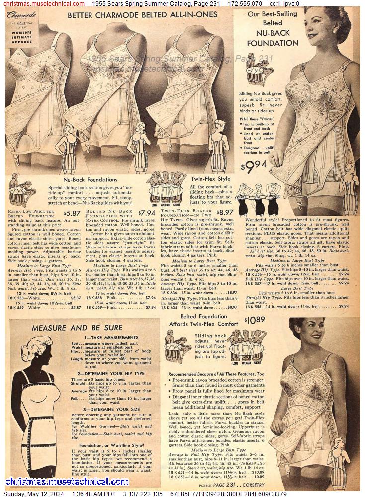1955 Sears Spring Summer Catalog, Page 231