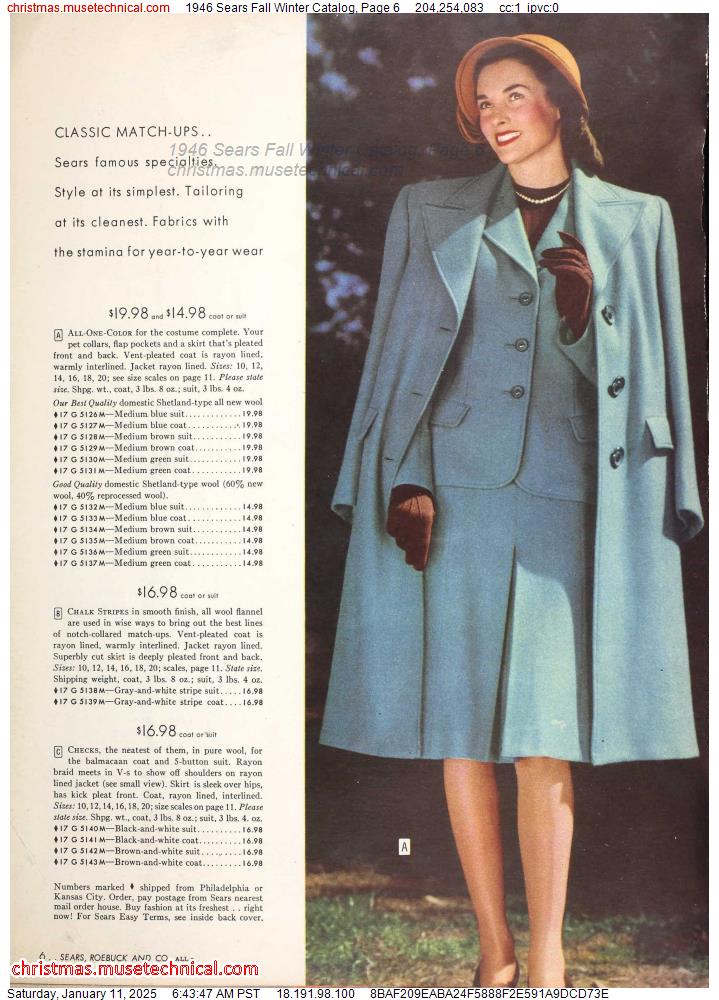 1946 Sears Fall Winter Catalog, Page 6