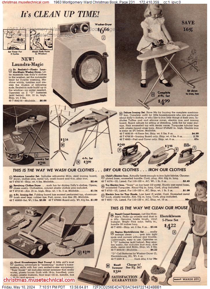 1963 Montgomery Ward Christmas Book, Page 231