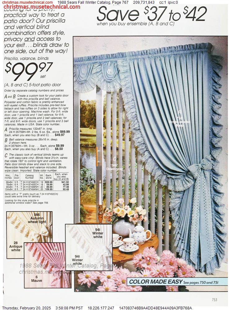 1988 Sears Fall Winter Catalog, Page 767