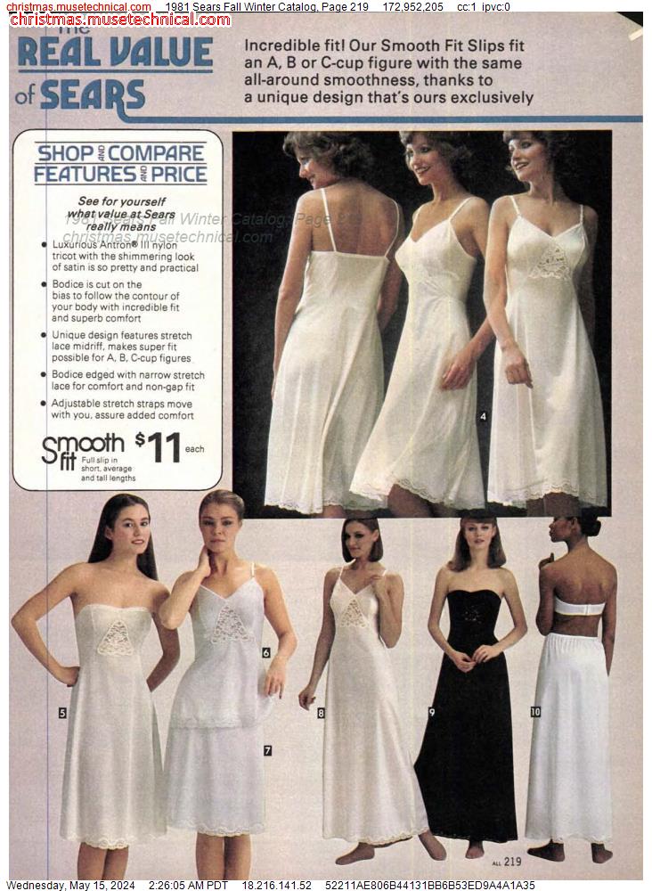 1981 Sears Fall Winter Catalog, Page 219