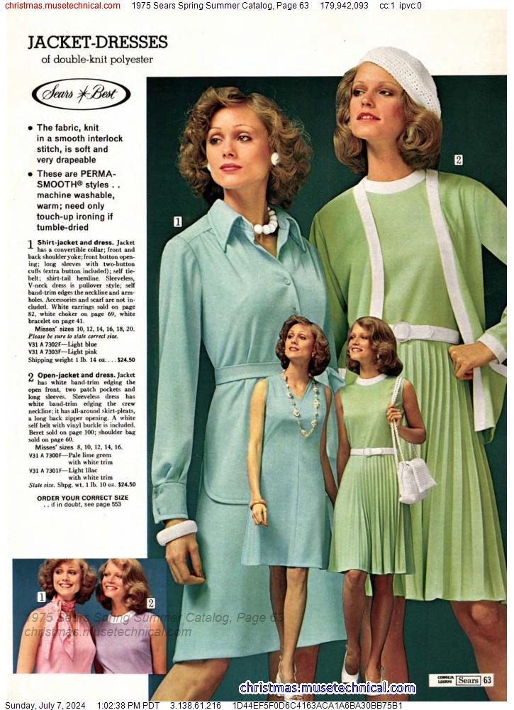 1975 Sears Spring Summer Catalog, Page 63