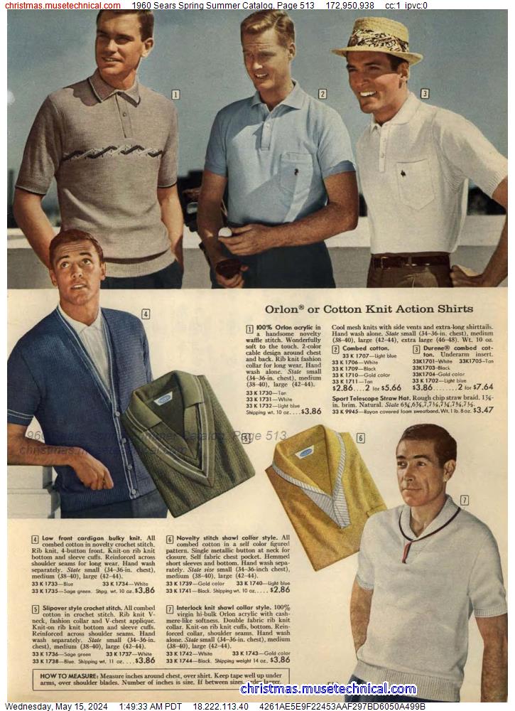 1960 Sears Spring Summer Catalog, Page 513