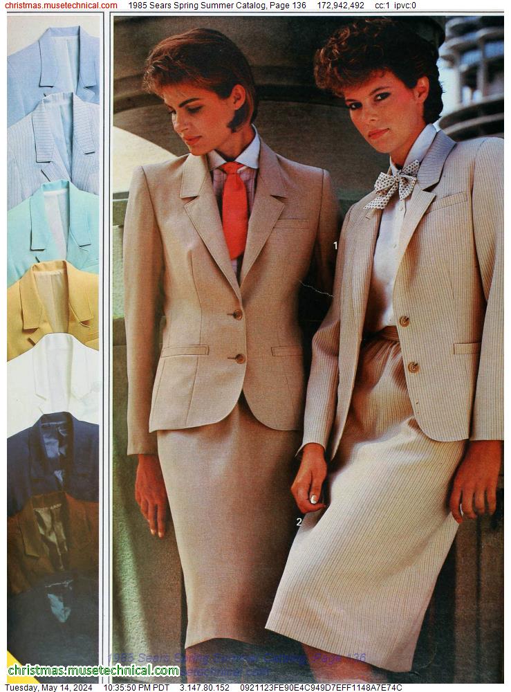1985 Sears Spring Summer Catalog, Page 136