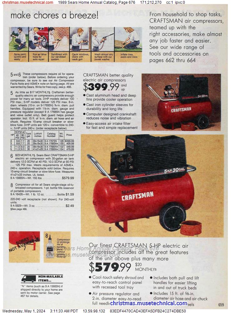 1989 Sears Home Annual Catalog, Page 676