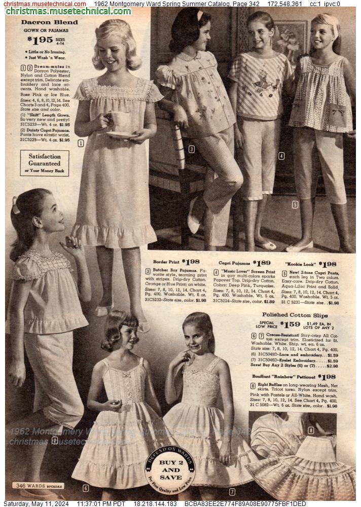 1962 Montgomery Ward Spring Summer Catalog, Page 342